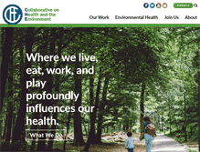 Tablet Screenshot of healthandenvironment.org